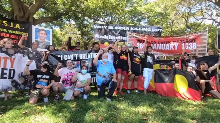 Χιλιάδες διαμαρτύρονται για την εθνική ημέρα της Αυστραλίας παρά τους περιορισμούς COVID-19