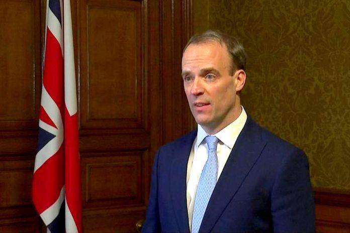 Ο υπουργός Εξωτερικών του Ηνωμένου Βασιλείου Raab θα επισκεφθεί την Κύπρο την Πέμπτη