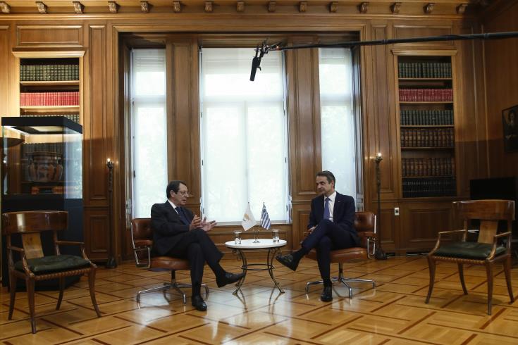 Ο Αναστασιάδης και ο Μητσοτάκης συζητούν άτυπη συνάντηση για την Κύπρο, το EastMed