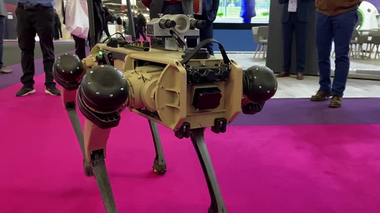 Robot Dog Steals The Show At Defence Tech Fair Outside Paris