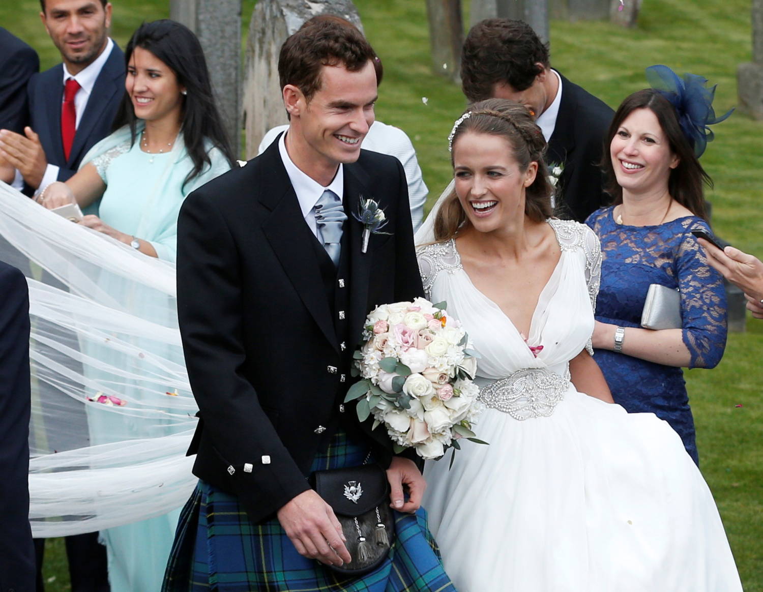 File Photo: Tennis Player Andy Murray Leaves After His Wedding To His Fiancee Kim Sears In Dunblane, Scotland