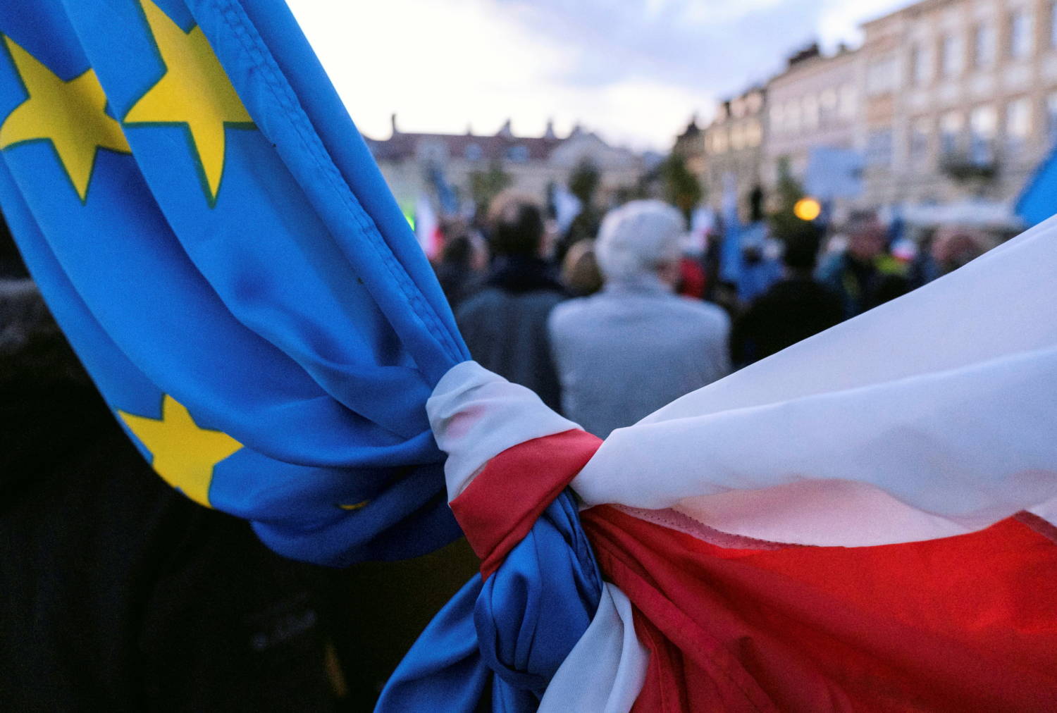 Rally In Support Of Poland's Membership In The European Union, In Rzeszow