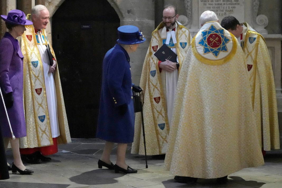 Britain's Queen Elizabeth Attends A Service Of Thanksgiving To Mark The Centenary Of The Royal British Legion At Westminster Abbey
