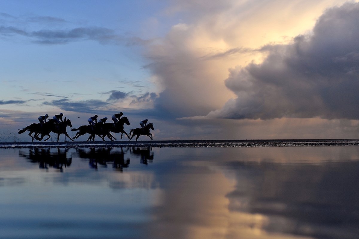 Laytown Beach Horse Racing Returns After Being Cancelled Due To Coronavirus Disease (covid 19) In Ireland