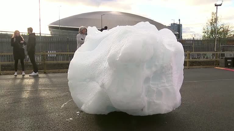 Iceberg Slowly Melts A Dire Warning At Cop26 In Glasgow