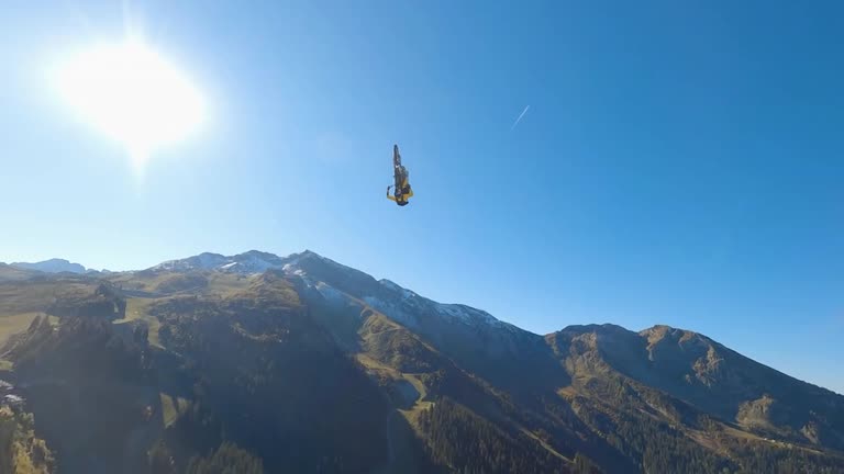 French Motocross Star Does Double Front Flip Off A Cliff