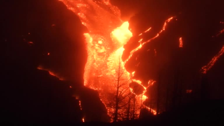 Lava Bursts From New Opening On La Palma's Volcano