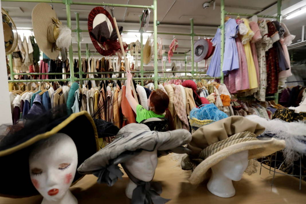 File Photo: An Employee Works In A Costume And Props Storage Of The Barrandov Studio In Prague