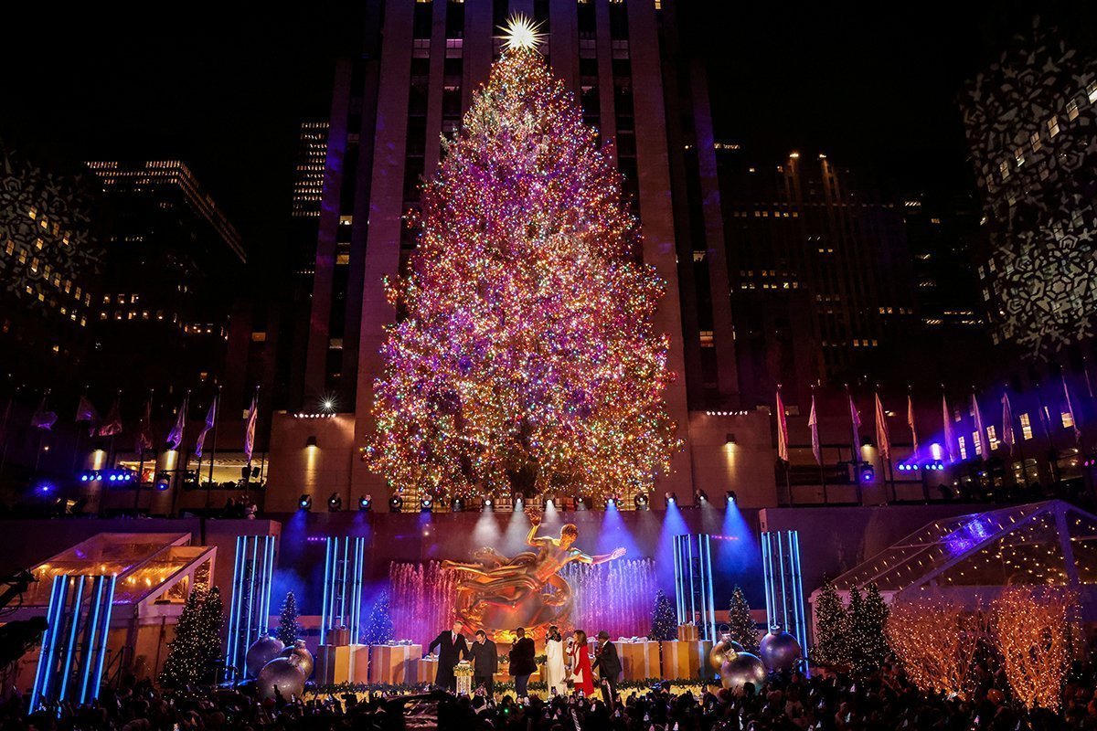 The 89th Lighting Of The Rockefeller Christmas Tree In New York City