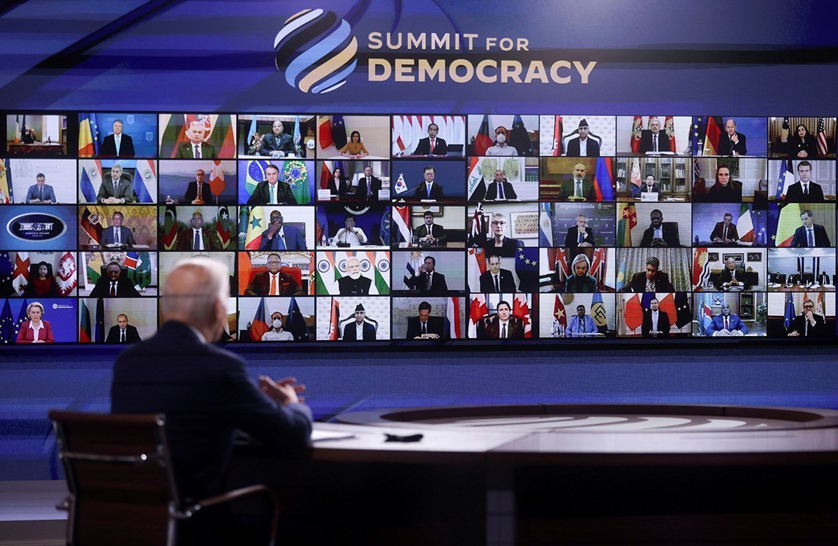 U.s. President Biden Convenes Virtual Summit For Democracy, In Washington