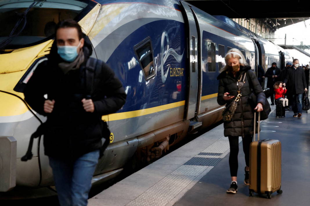 File Photo: First Eurostar London Paris Arrives At Gare Du Nord Train Station In Paris After France Eased Travelling Restrictions