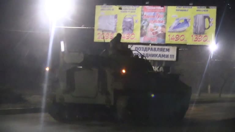 Military Vehicles Including Tanks And Apcs Seen On Outskirts Of Donetsk Reuters Witness