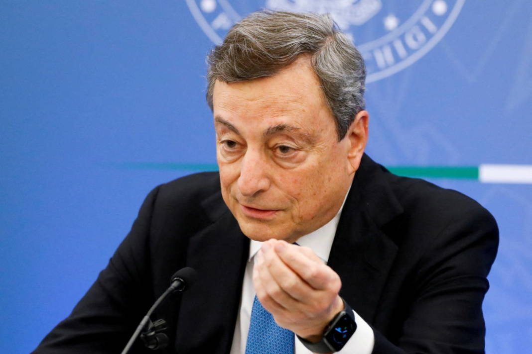 File Photo: File Photo: Italian Pm Draghi Holds News Conference In Rome