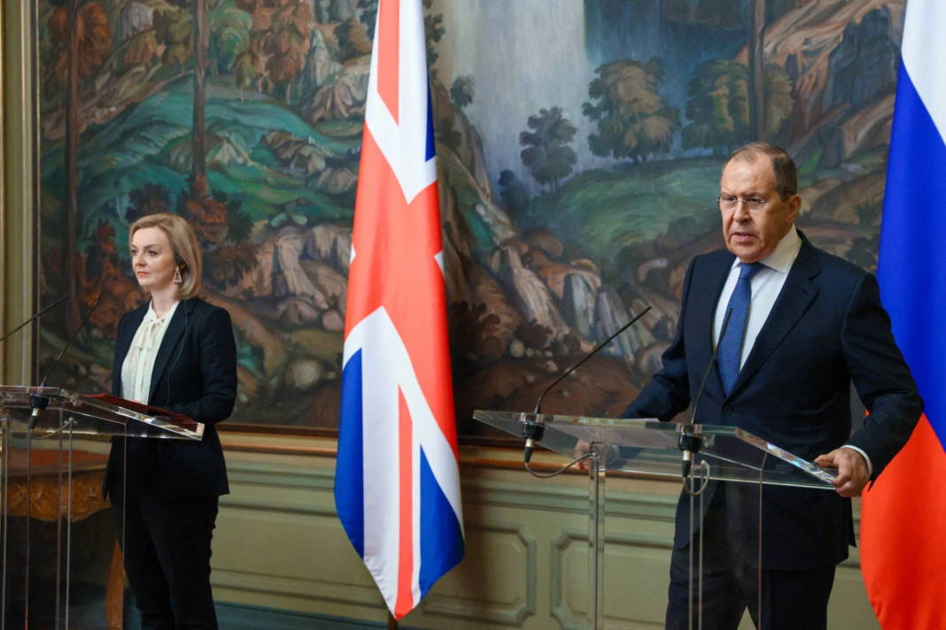 Russian Foreign Minister Sergei Lavrov Meets With British Foreign Secretary Liz Truss In Moscow