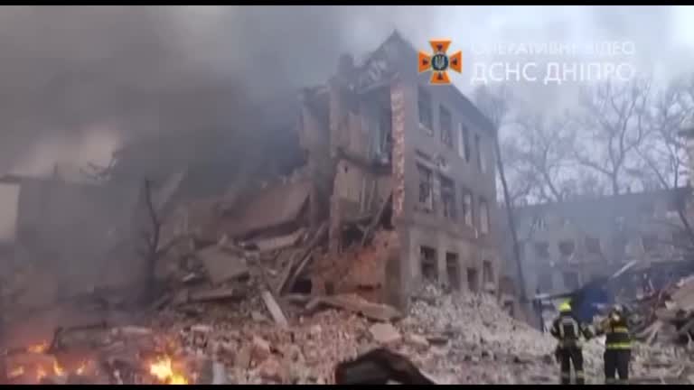 Airstrike Hits Shoe Factory In Dnipro