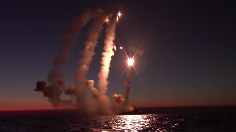 Russia Releases Footage Said To Be Missile Launch At Ukrainian Targets