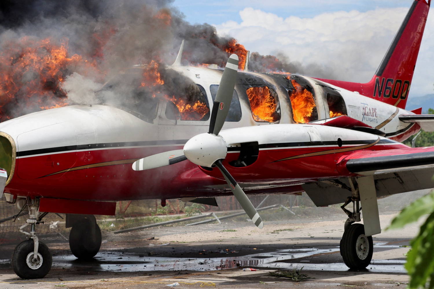 Protesters Burn Plane Belonging To U.s. Missionary Group, In Les Cayes