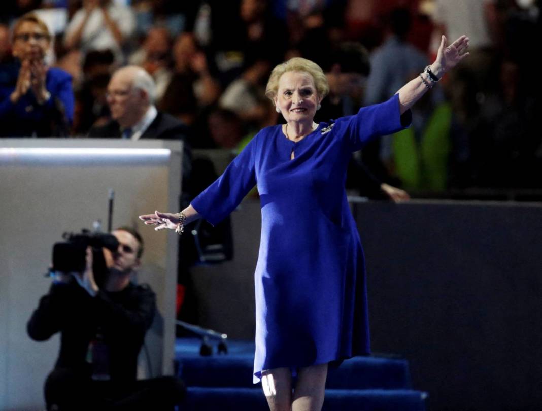 File Photo: Madeleine Albright Takes The Stage During The Democratic National Convention In Philadelphia