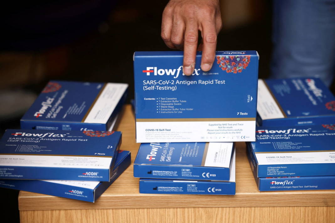 File Photo: Free Antigen Self Test Kits Distributed Amid The Coronavirus Disease (covid 19) Outbreak In London