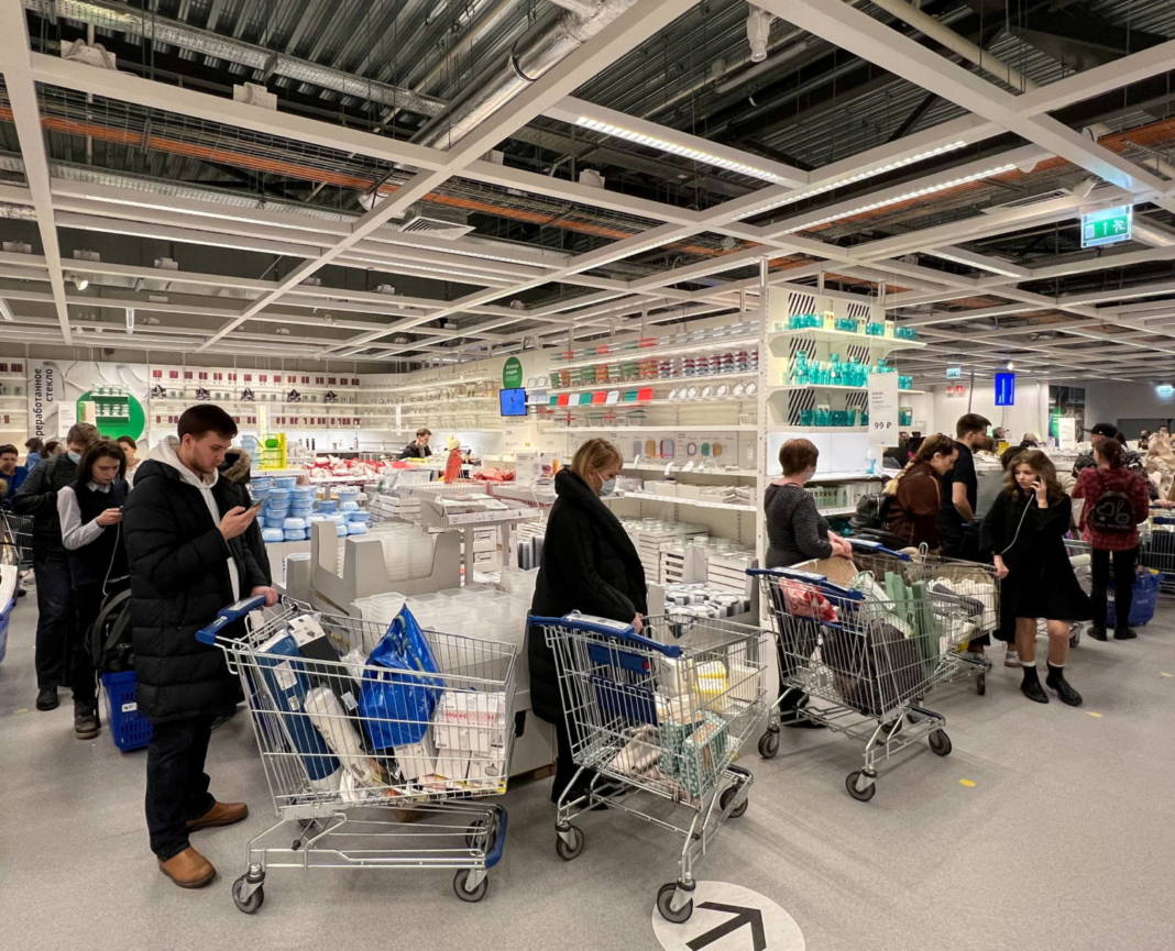 File Photo: Customers Shop In Ikea Store In Moscow
