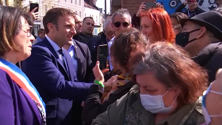 Macron Heads Back To Campaign Trail A Day After First Round Win