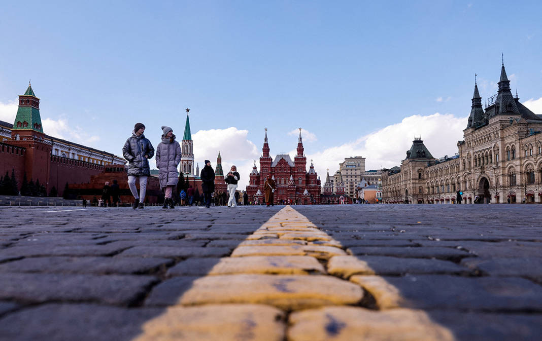File Photo: People Walk In The Red Square On A Sunny Day In Moscow