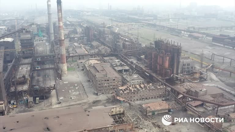 Drone Footage Shows Azovstal Steel Works Amid Russian Ultimatum To Ukrainian Defenders At It To Surrender Or Die