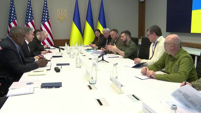 U.s. Steps Up Military Aid For Ukraine During First Official Visit Since Invasion