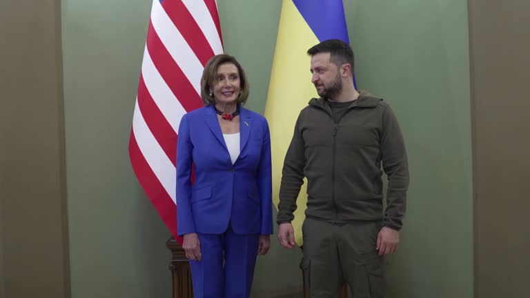 Ukrainian President Meets United States' Pelosi In Kyiv