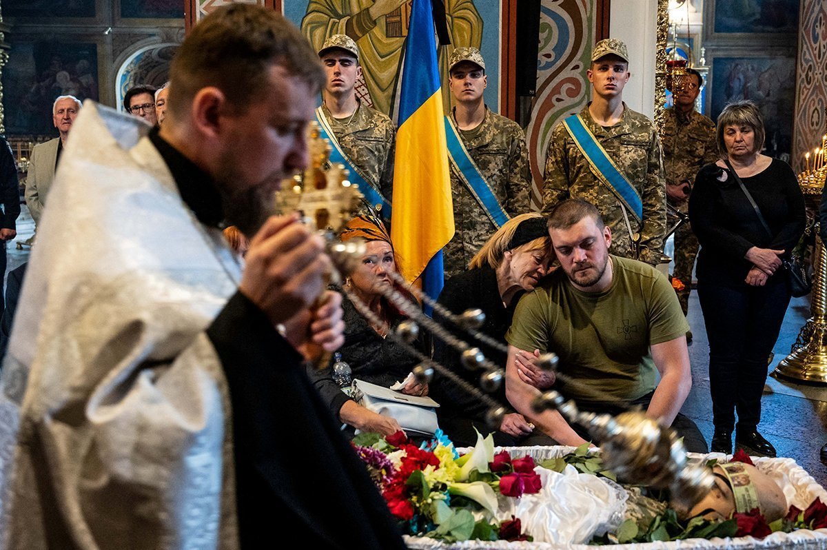 Funeral Ceremony Of Ukrainian Serviceman Recently Killed In A Fight With Russian Troops, In Kyiv