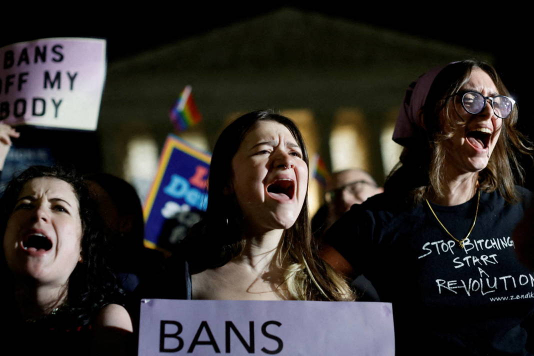 File Photo: Protesters React Outside The U.s. Supreme Court After The Leak Of A Draft Opinion Preparing For A Majority Of The Court To Overturn The Roe V. Wade Abortion Rights Decision In Washington