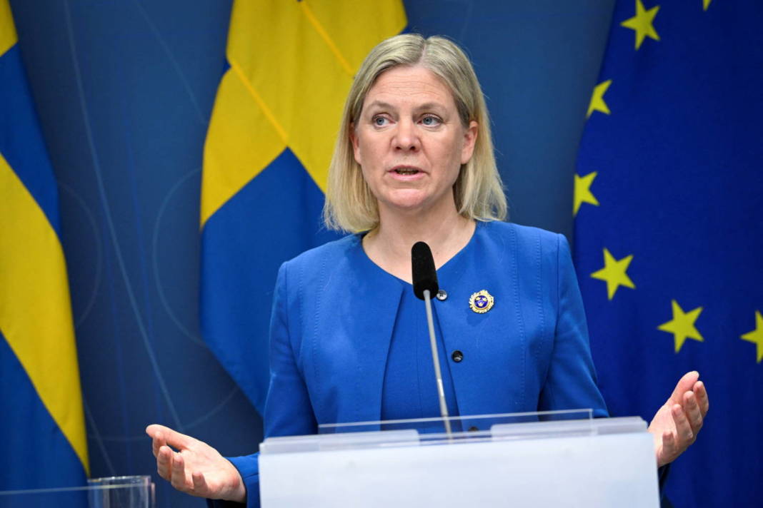 Sweden's Prime Minister Andersson And The Moderate Party's Leader Kristersson Hold A News Conference In Stockholm