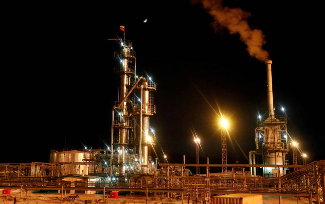 File Photo: A Russian State Flag Flies On The Top Of A Diesel Plant In The Irkutsk Oil Company Owned Yarakta Oil Field In Irkutsk Region