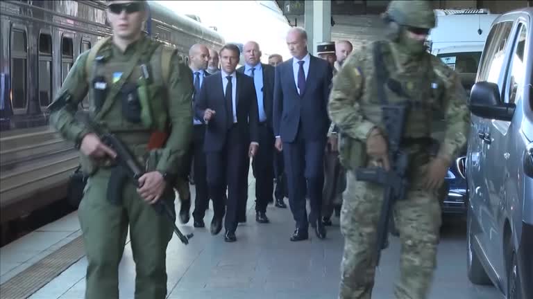 German, French, Italian Leaders Arrive In Kyiv