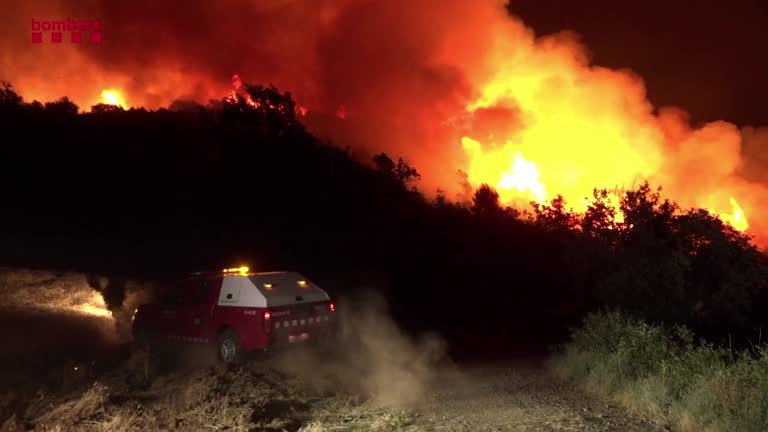 Wildfires In Spain's Catalonia Burn Down 1,100 Hectares Of Woods