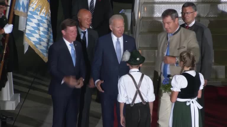 U.s. President Biden Touches Down In Munich For G7 Summit