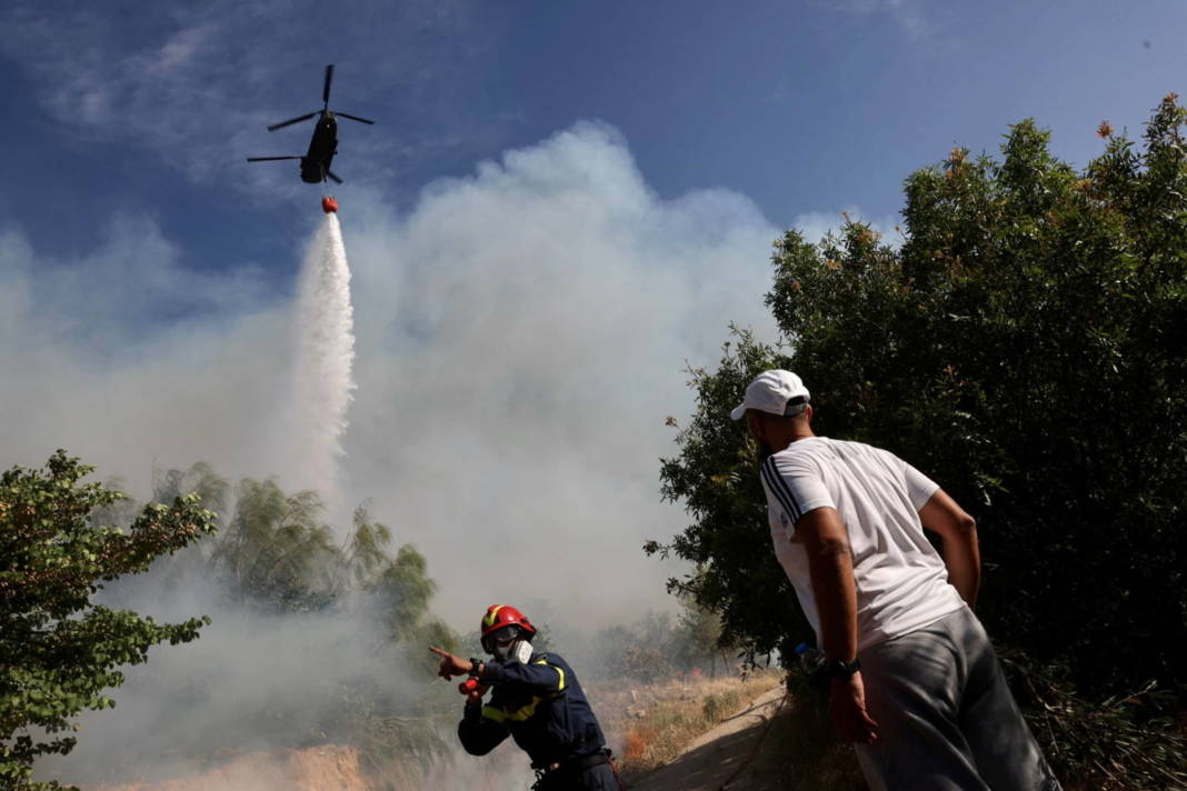 Wildfire Rages In The Suburb Of Ano Voula In Athens