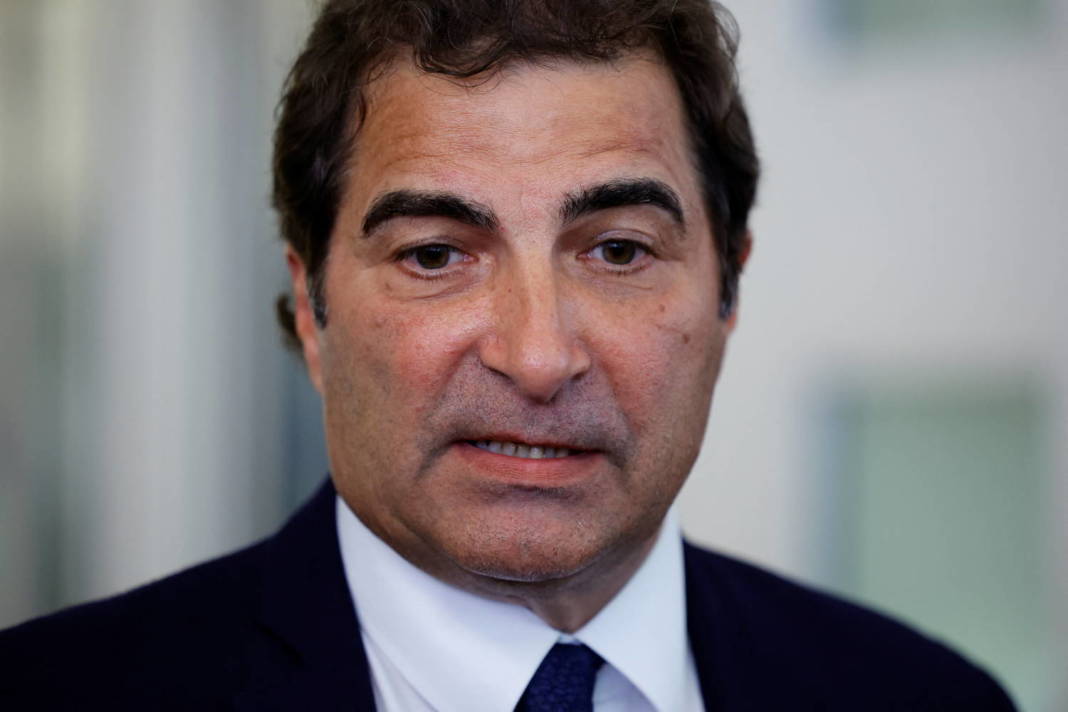 Christian Jacob, The Head Of Les Republicains Political Party, Talks To Journalists At Lr Headquarters In Paris
