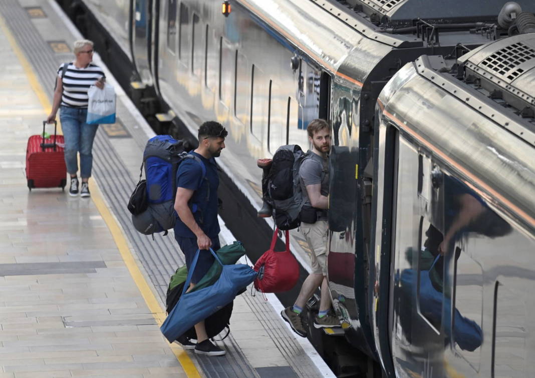 Passengers Travel Ahead Of Planned National Rail Worker Strike, In London