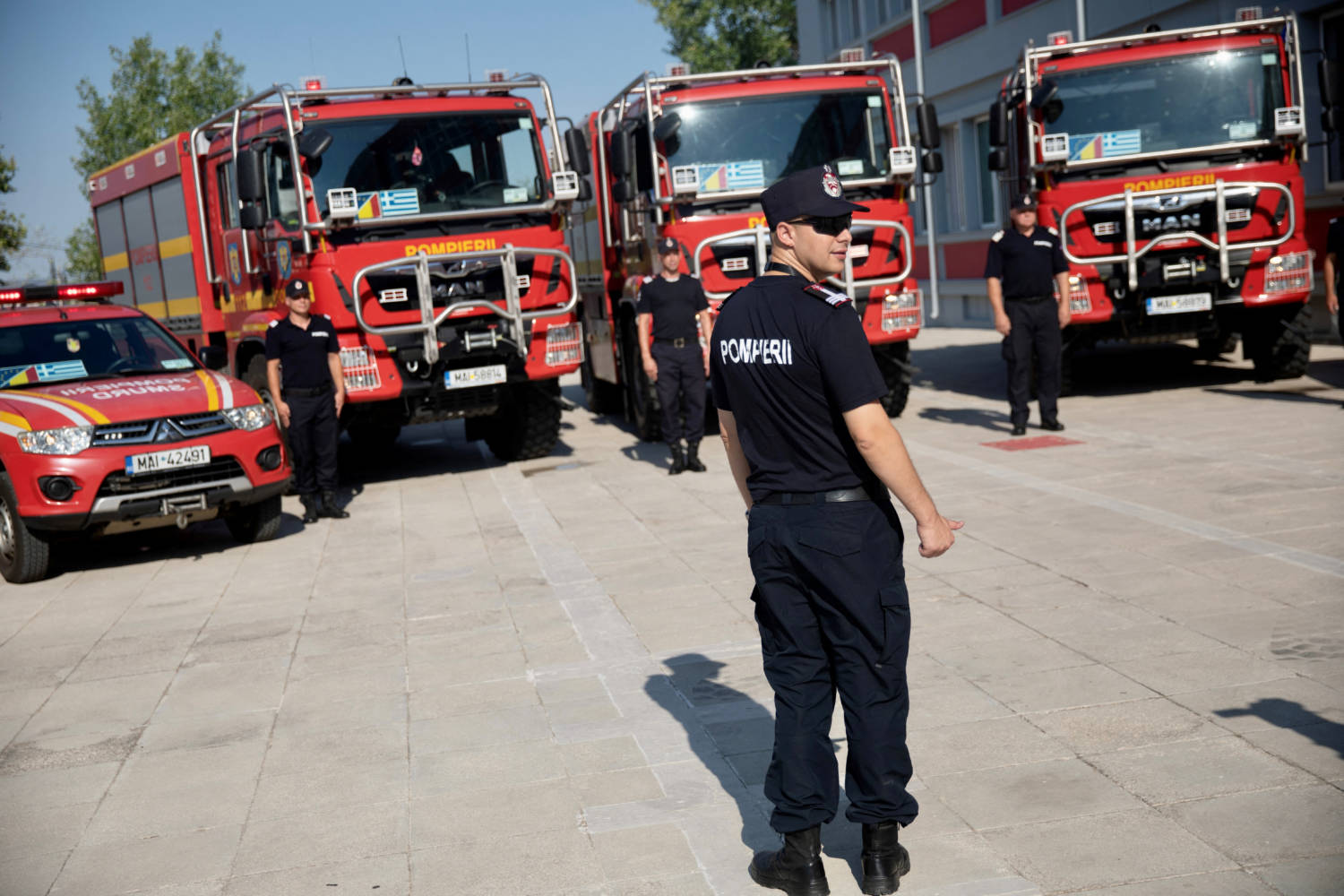 Romanian Firefighters Arrive In Greece For The Summer Season