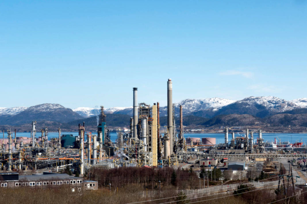 File Photo: A General View Of The Oil Refinery In Mongstad