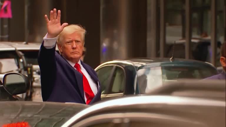 Trump Departs Trump Tower Ahead Of Deposition With Ny Attorney General