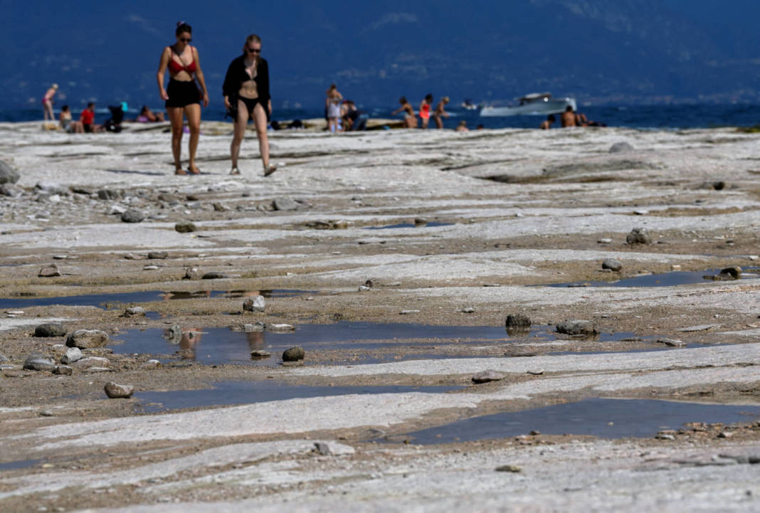 File Photo: Rocky Beach Emerges From Lake Garda Following Severe Drought