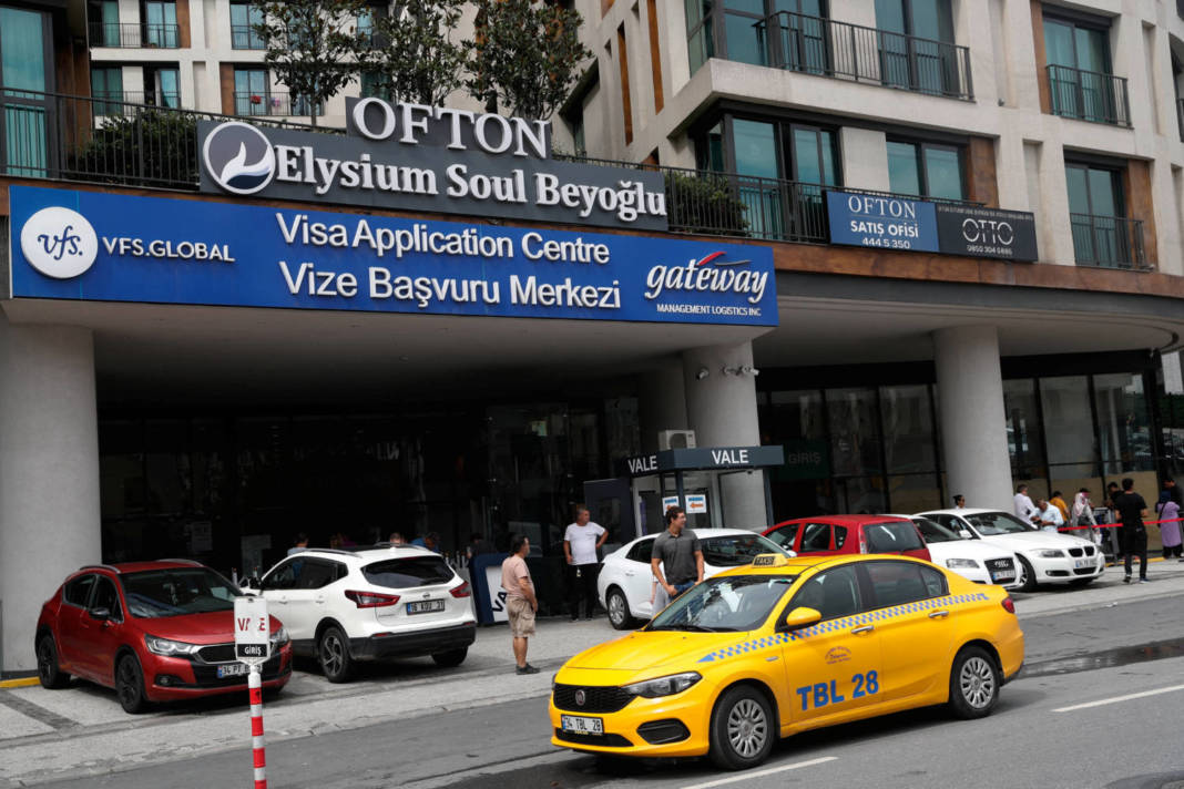 A Visa Application Center Is Seen In Istanbul