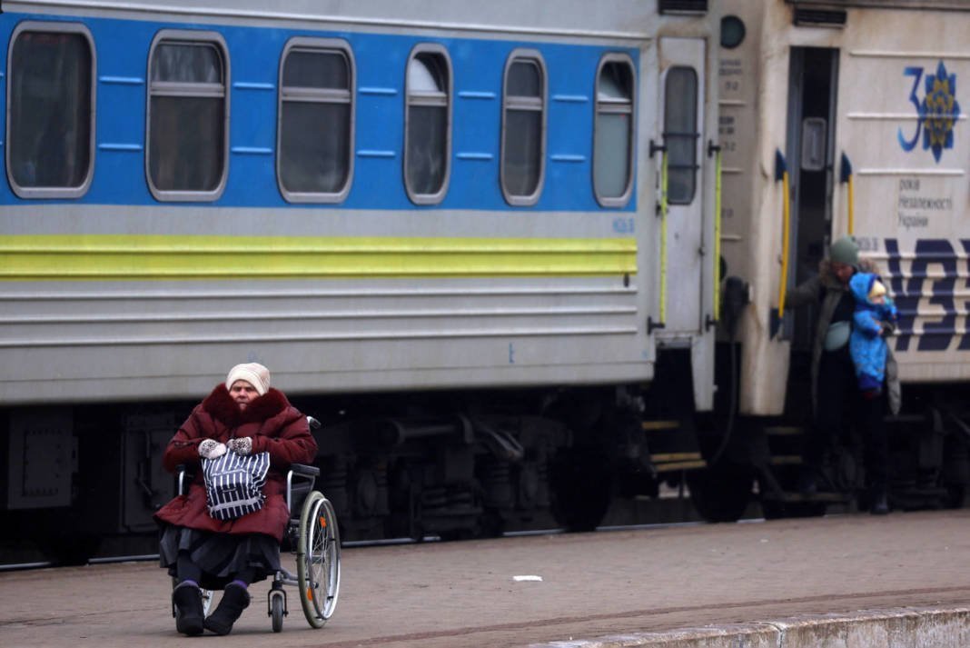 File Photo: Refugees Fleeing The Russian Invasion Wait For Transit In Lviv