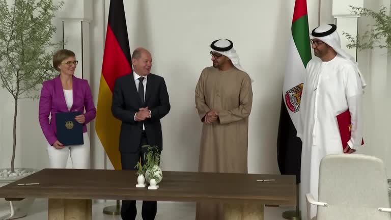 Uae Signs Energy Agreement With Germany's Scholz