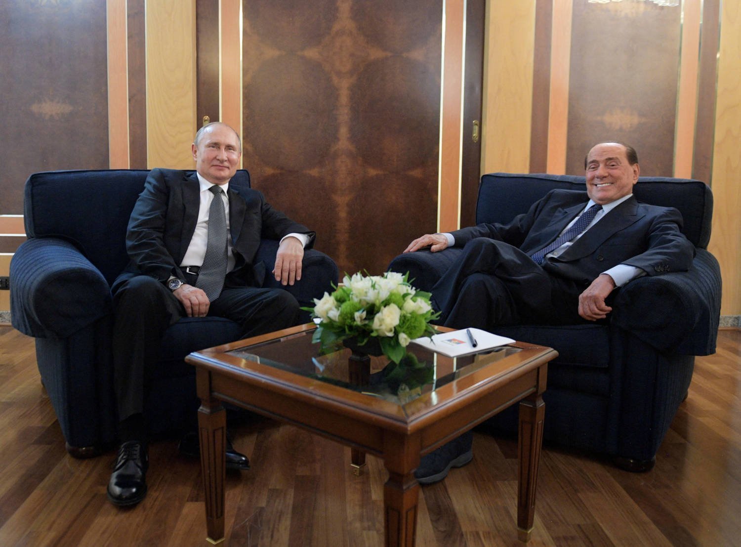 File Photo: Russian President Putin Meets With Italian Member Of The European Parliament Berlusconi In Rome