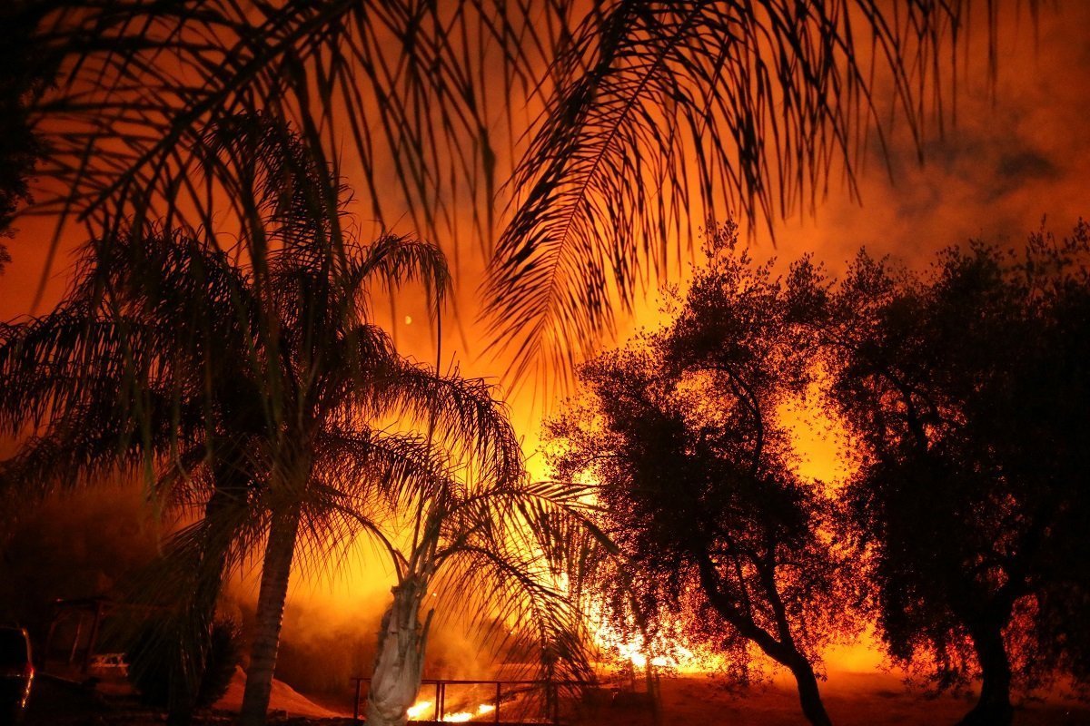 Fairview Fire Burns In California