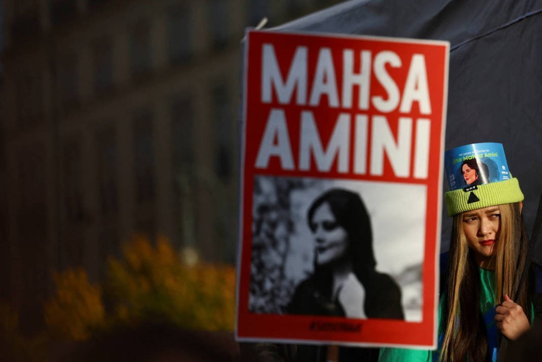 People Take Part In A Protest Following The Death Of Mahsa Amini, In Berlin