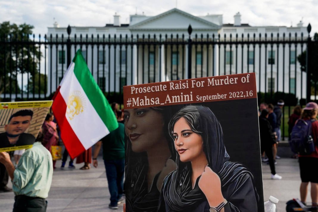 Iranian Americans Rally Outside The White House Following The Death Of Mahsa Amini, In Washington